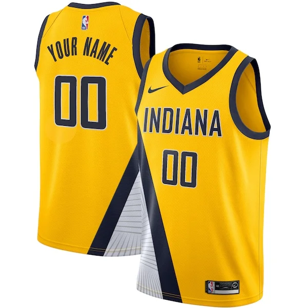 Versatile Indiana Pacers Nike 2019/20 Custom Swingman Jersey Yellow Statement Edition