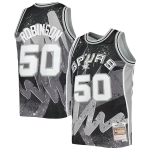 Stupendo Fascinante Sofisticato David Robinson San Antonio Spurs Hardwood Classics 1998/99 Hyper Hoops Swingman Jersey Black