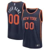 Raffinato Lussuoso Sofisticato New York Knicks Custom Fast Break Jersey Navy Statement Edition