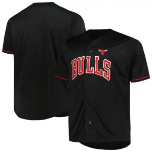 Prestigioso Duraturo Trendy Chicago Bulls Profile Big & Tall Pop Jersey Black