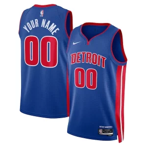 Robusto Accattivante Carino Detroit Pistons Nike Unisex Swingman Custom Jersey Blue Icon Edition