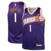 Prestigioso Incantevole Devin Booker Phoenix Suns Nike Youth Swingman Jersey Icon Edition Purple