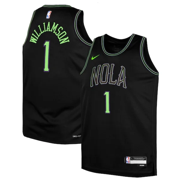 Robusto Lussuoso Zion Williamson New Orleans Pelicans Nike Youth Swingman Replica Jersey City Edition Black