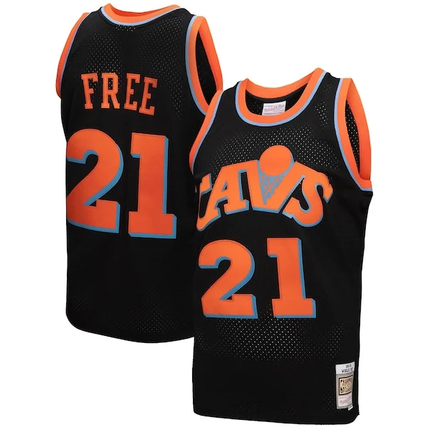 Elegante Cleveland Cavaliers 1984 85 Hardwood Classics World B. Free Reload 3.0 Swingman Jersey Black