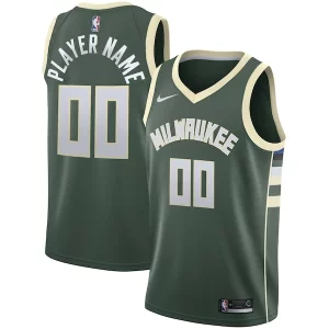 Comodo Moderno Milwaukee Bucks Nike Swingman Custom Jersey Green Icon Edition
