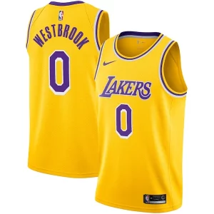 Gorgeous Prestigioso Russell Westbrook Los Angeles Lakers Nike 2020/21 Swingman Player Jersey Gold Icon Edition