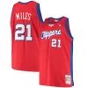 Delizioso Comodo Darius Miles LA Clippers Hardwood Classics Swingman Jersey Red