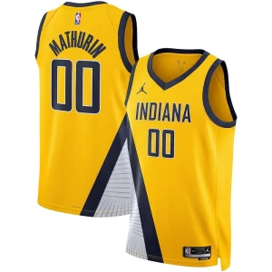 Sofisticato Attraente Bennedict Mathurin Indiana Pacers Jordan Brand Unisex Swingman Jersey Statement Edition Gold