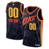 Splendido Comodo Oklahoma City Thunder Nike Unisex 2023/24 Custom Swingman Jersey Navy City Edition