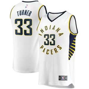 Classico Myles Turner Indiana Pacers Fast Break Replica Player Jersey White Association Edition