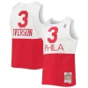 Fascinante Ottimo Allen Iverson Philadelphia 76ers 2003/2004 Hardwood Classics Swingman Jersey White/Red
