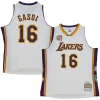 Carino Splendido Cool Pau Gasol Los Angeles Lakers Unisex Hall of Fame Class of 2023 Throwback Swingman Jersey White