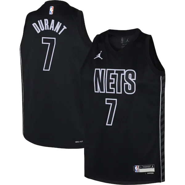 Sofisticato Delizioso Bellissimo Kevin Durant Brooklyn Nets Jordan Brand Youth Swingman Jersey Statement Edition Black