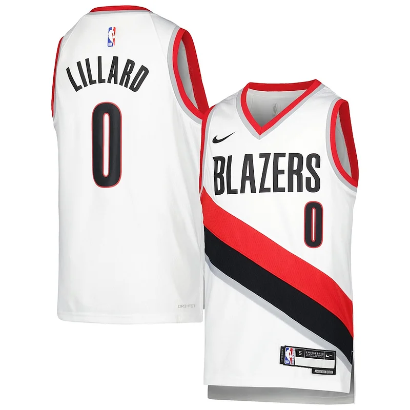 Versatile Damian Lillard Portland Trail Blazers Nike Youth Swingman Jersey Association Edition White