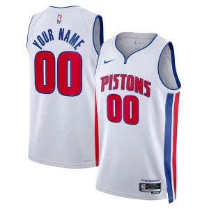 Sofisticato Delizioso Detroit Pistons Nike Unisex Swingman Custom Jersey White Association Edition
