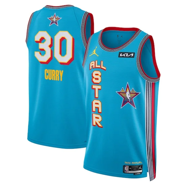 Fascinante Delizioso Stephen Curry Jordan Brand Unisex 2025 NBA All Star Game Swingman Player Jersey Light Blue