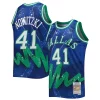 Raffinato Resistente Dirk Nowitzki Dallas Mavericks Hardwood Classics 1998/99 Hyper Hoops Swingman Jersey Blue