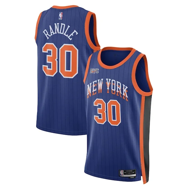 Raffinato Robusto Trendy Julius Randle New York Knicks Nike Unisex 2023/24 Swingman Jersey Blue City Edition