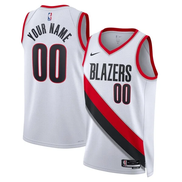 Comodo Raffinato Gorgeous Portland Trail Blazers Nike Unisex Swingman Custom Jersey White Association Edition