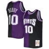 Duraturo Fantastico Mike Bibby Sacramento Kings Hardwood Classics 2001/02 Split Swingman Jersey Purple/Black