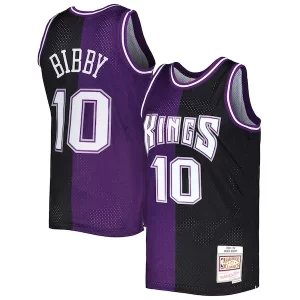 Duraturo Fantastico Mike Bibby Sacramento Kings Hardwood Classics 2001/02 Split Swingman Jersey Purple/Black