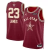 Cool Moderno LeBron James Jordan Brand Unisex 2024 NBA All Star Game Swingman Jersey Crimson