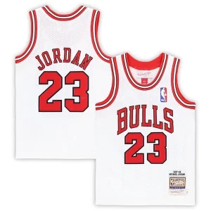 Sofisticato Michael Jordan Chicago Bulls Toddler 1997/98 Hardwood Classics Authentic Jersey White/Black/Red