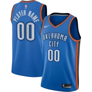 Splendido Moderno Oklahoma City Thunder Nike Swingman Custom Jersey Blue Icon Edition