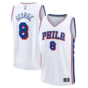 Versatile Raffinato Paul George Philadelphia 76ers Youth Fast Break Replica Player Jersey Association Edition White