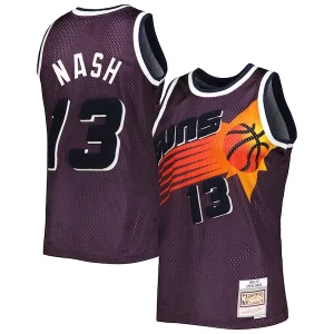 Prestigioso Elegante Cool Steve Nash Phoenix Suns 1996/97 Hardwood Classics Off Court Swingman Jersey Purple