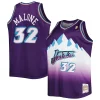 Prestigioso Karl Malone Utah Jazz Big & Tall Hardwood Classics 1996/97 Swingman Jersey Purple/White