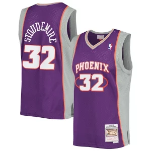 Trendy Amar'e Stoudemire Phoenix Suns 2001/02 Hardwood Classics Swingman Jersey Purple/White