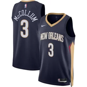Meraviglioso Elegante C.J. McCollum New Orleans Pelicans Nike Unisex Swingman Jersey Icon Edition Navy