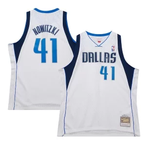 Magnifico Delizioso Dirk Nowitzki Dallas Mavericks 2010/11 Hardwood Classics Swingman Jersey White