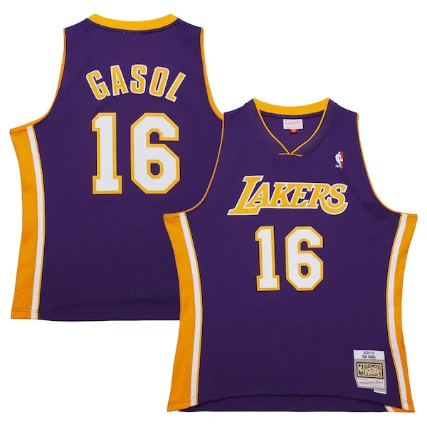 Trendy Pau Gasol Los Angeles Lakers 2009/10 Hardwood Classics Swingman Jersey Purple