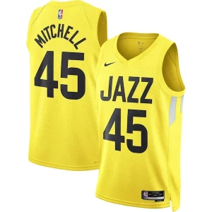 Eccezionale Splendido Cool Donovan Mitchell Utah Jazz Nike Unisex Swingman Jersey Icon Edition Gold