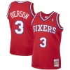 Carino Accattivante Elegante Allen Iverson Philadelphia 76ers 2001/02 Hardwood Classics Swingman Jersey Red/White