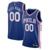 Elegante Philadelphia 76ers Nike 2021/22 Diamond Swingman Custom Jersey Icon Edition Royal