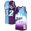 Raffinato Fantastico Comodo Karl Malone Utah Jazz Hardwood Classics 1996/97 Split Swingman Jersey Purple/Turquoise