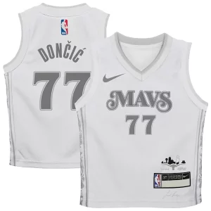 Fascinante Gorgeous Luka Dončić Dallas Mavericks Nike Preschool 2024/25 Swingman Player Jersey City Edition White