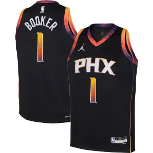 Trendy Moderno Elegante Devin Booker Phoenix Suns Jordan Brand Youth Swingman Jersey Statement Edition Black