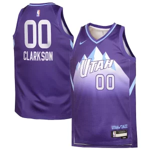 Resistente Ottimo Jordan Clarkson Utah Jazz Nike Youth 2024/25 Swingman Player Jersey City Edition Purple
