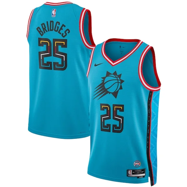 Delizioso Prestigioso Carino Mikal Bridges Phoenix Suns Nike Unisex 2022/23 Swingman Jersey City Edition Turquoise