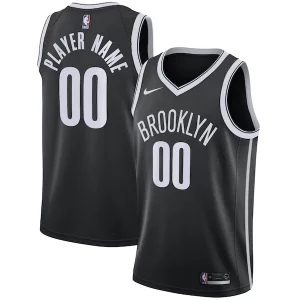 Gorgeous Raffinato Cool Brooklyn Nets Nike 2020/21 Swingman Custom Jersey Icon Edition Black
