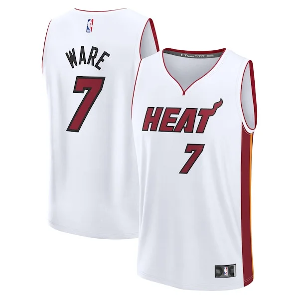 Stupendo Duraturo Attraente Kel'el Ware Miami Heat Fast Break Replica Player Jersey Association Edition White