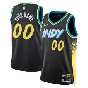 Gorgeous Indiana Pacers Nike Unisex 2023/24 Custom Swingman Jersey Black City Edition