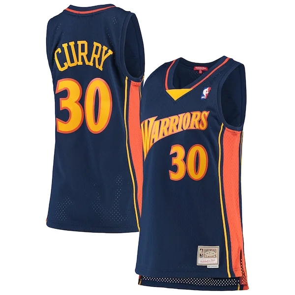 Bellissimo Stephen Curry Golden State Warriors Women's 2009 10 Hardwood Classics Swingman Jersey Navy
