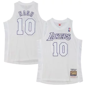Robusto Carino Comodo Steve Nash Los Angeles Lakers 2012 Authentic Player Jersey White