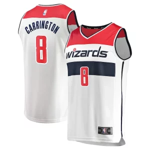 Pratico Accattivante Duraturo Carlton Carrington Washington Wizards Youth Fast Break Replica Player Jersey Association Edition White