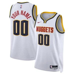 Eccezionale Raffinato Delizioso Denver Nuggets Nike Unisex Swingman Custom Jersey White Association Edition